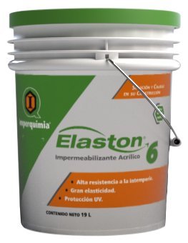 IMPERMEABILIZANTE ACRÍLICO ELASTON 6 BLANCO DOBLE ACCION, 19LT