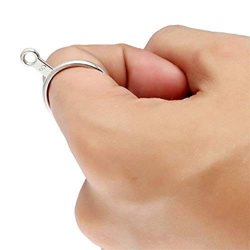 1 juego de anillos de plata de tamaño de dedo, joyeros de medición, palo de medición, juego de indicadores de anillo de dedo de metal, mandril, tamaño de EE. UU, Equipo de herramienta de joyería