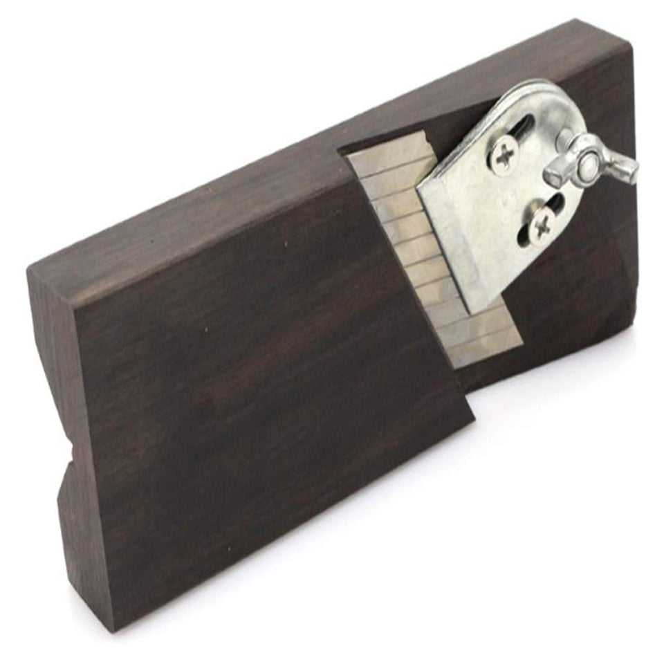 YAOBAO Mini Plano de Bloques de Madera, Carpintero Mano Cepilladora Madera de Afeitar Woodcraft Bricolaje para Trabajar la Madera Cepilladora Herramientas de Mano de Madera 15cm, Negro