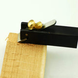Mini cepilladora de mano de madera, herramienta de carpintería de fácil manejo, cepilladora de ángulo duradera, herramienta luthier, fabricación de violines, herramientas lineales de carpintero 7,5 cm, 1PCS