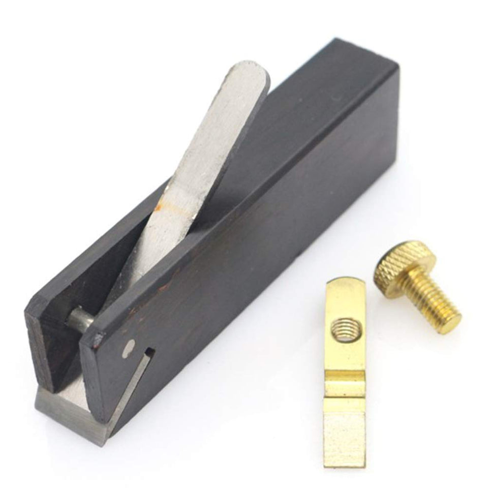 Mini cepilladora de mano de madera, herramienta de carpintería de fácil manejo, cepilladora de ángulo duradera, herramienta luthier, fabricación de violines, herramientas lineales de carpintero 7,5 cm, 1PCS