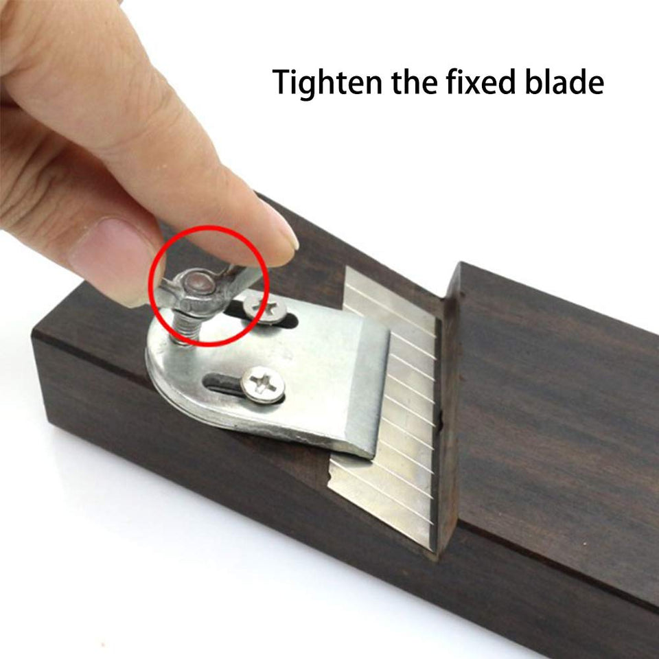 YAOBAO Mini Plano de Bloques de Madera, Carpintero Mano Cepilladora Madera de Afeitar Woodcraft Bricolaje para Trabajar la Madera Cepilladora Herramientas de Mano de Madera 15cm, Negro