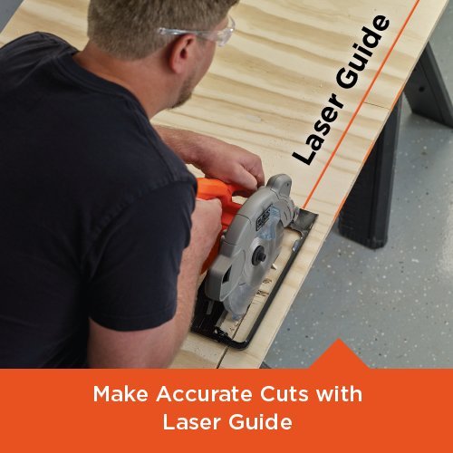 Black & Decker BDECS300C - Sierra circular con láser (13 A)