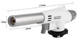outlife Camping – Soplete de gas butano llama Soldadura Gun Burner Auto Ignition Cocina Herramienta de cocción para cocinar/postres Blazing/barbacoa/Baking/Camping al aire última intervensión