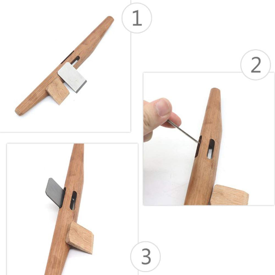 YAOBAO Mini cepilladora para Trabajar la Madera, Plano de Esquina de Madera, fabricación de Modelos de Carpintero Manual de alisado de tablones de Madera de 26Cm, Afilado