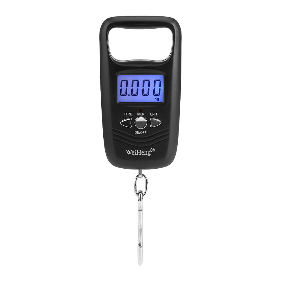 Bascula de Báscula Equipaje Digital LCD Retroiluminada Balanza electrónica Escalas Balanza de Bolsillo Báscula de precisión, función de tara, apagado automático(Black)