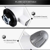 outlife Camping – Soplete de gas butano llama Soldadura Gun Burner Auto Ignition Cocina Herramienta de cocción para cocinar/postres Blazing/barbacoa/Baking/Camping al aire última intervensión