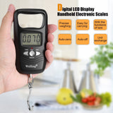 Bascula de Báscula Equipaje Digital LCD Retroiluminada Balanza electrónica Escalas Balanza de Bolsillo Báscula de precisión, función de tara, apagado automático(Black)