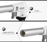outlife Camping – Soplete de gas butano llama Soldadura Gun Burner Auto Ignition Cocina Herramienta de cocción para cocinar/postres Blazing/barbacoa/Baking/Camping al aire última intervensión