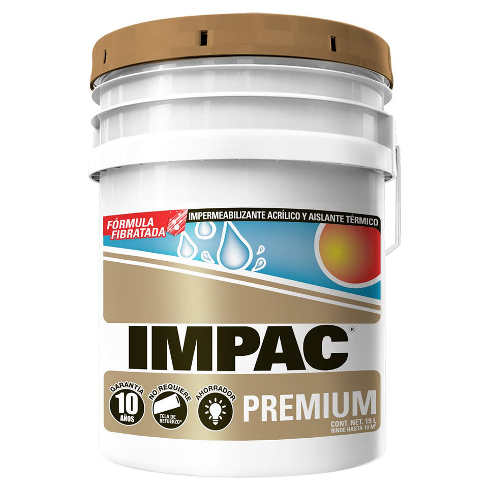 Impac Premium Fibratado Blanco Impermeabilizante 19l (19 Litros)