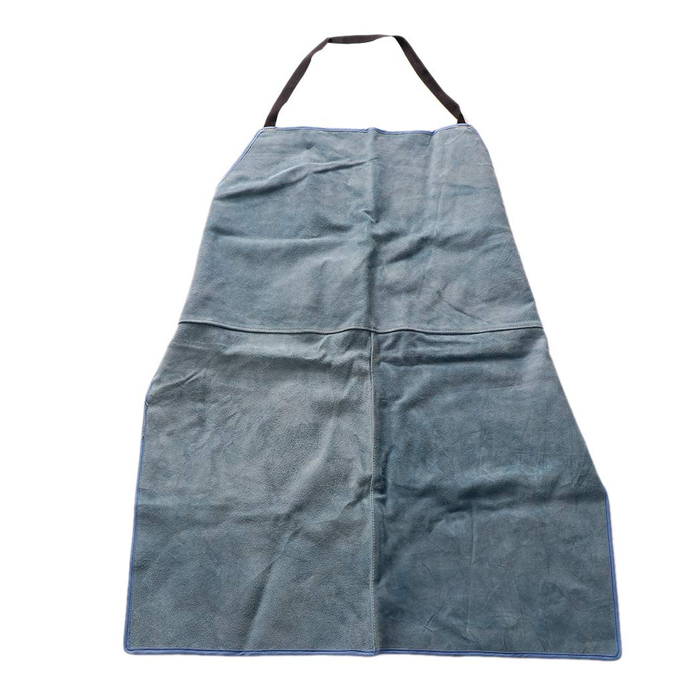 Homyl Delantal Resistente Protector Soldadura De Cuero Protector Trabajo Babero Equipo De Industrias Tester - Azul