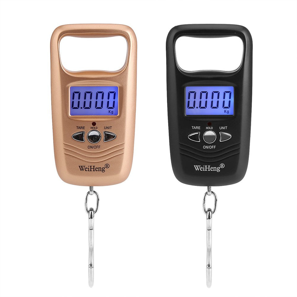 Bascula de Báscula Equipaje Digital LCD Retroiluminada Balanza electrónica Escalas Balanza de Bolsillo Báscula de precisión, función de tara, apagado automático(Black)