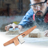 YAOBAO Mini cepilladora para Trabajar la Madera, Plano de Esquina de Madera, fabricación de Modelos de Carpintero Manual de alisado de tablones de Madera de 26Cm, Afilado