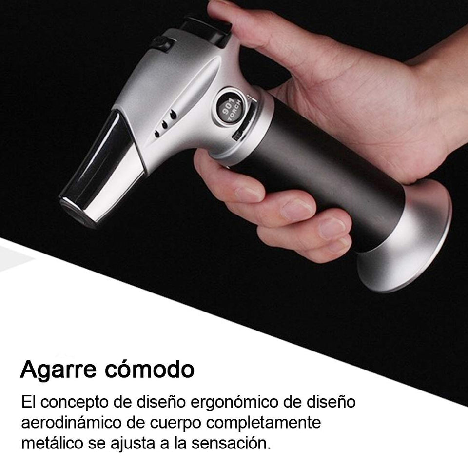 Herramienta de Barbacoa, Regalos para Cocineros, Herramienta para Cocinar, Comida, Soldadura, Barbacoa, Cámping (Negro y palta)