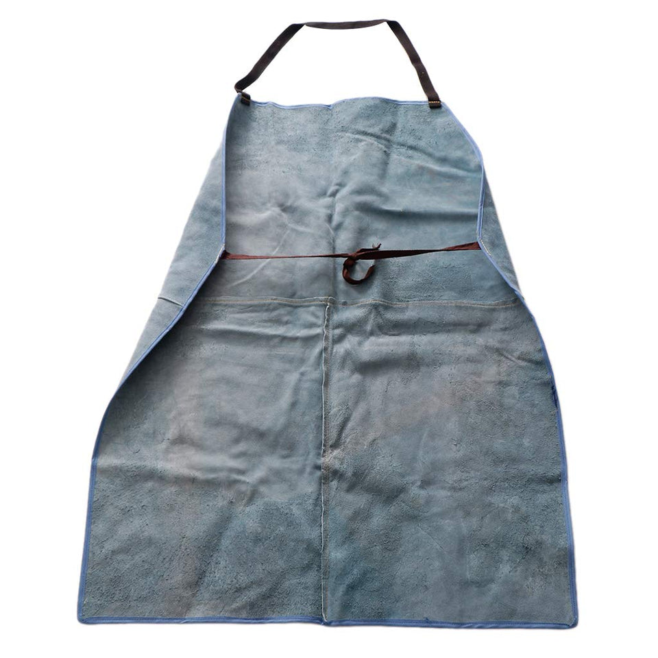 Homyl Delantal Resistente Protector Soldadura De Cuero Protector Trabajo Babero Equipo De Industrias Tester - Azul