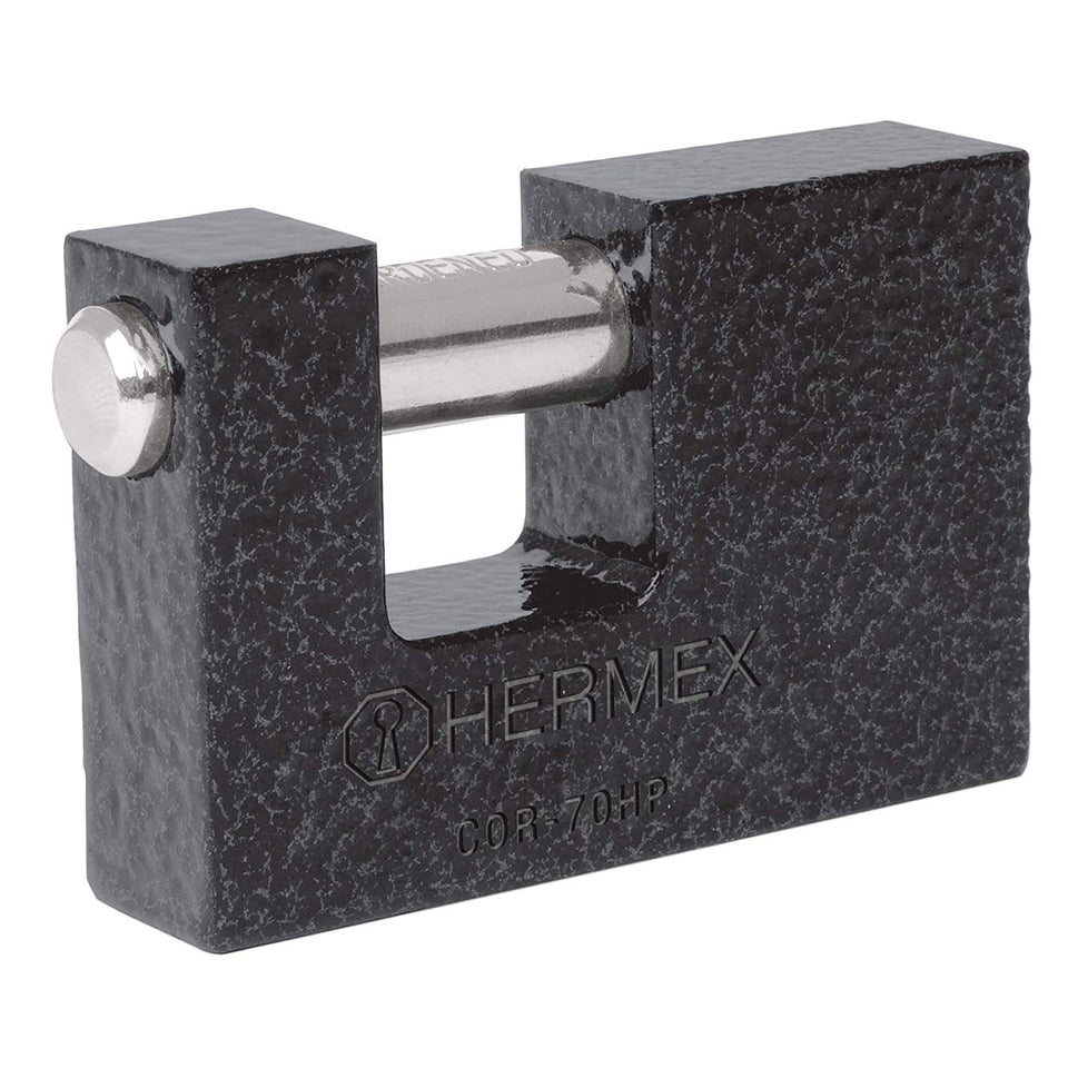 Hermex Basic COR-70HP, Candado antipalanca, cuerpo de hierro de 80mm