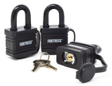 master lock 1804tri 1 – 9/16" cubierto laminado resistente a la intemperie Candado para resistencia al agua; Paquete de 3