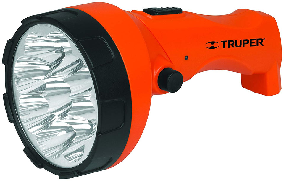Truper LILE-9T, Linterna plástica recargable, 70 Lúmenes, 1 LED alta potencia