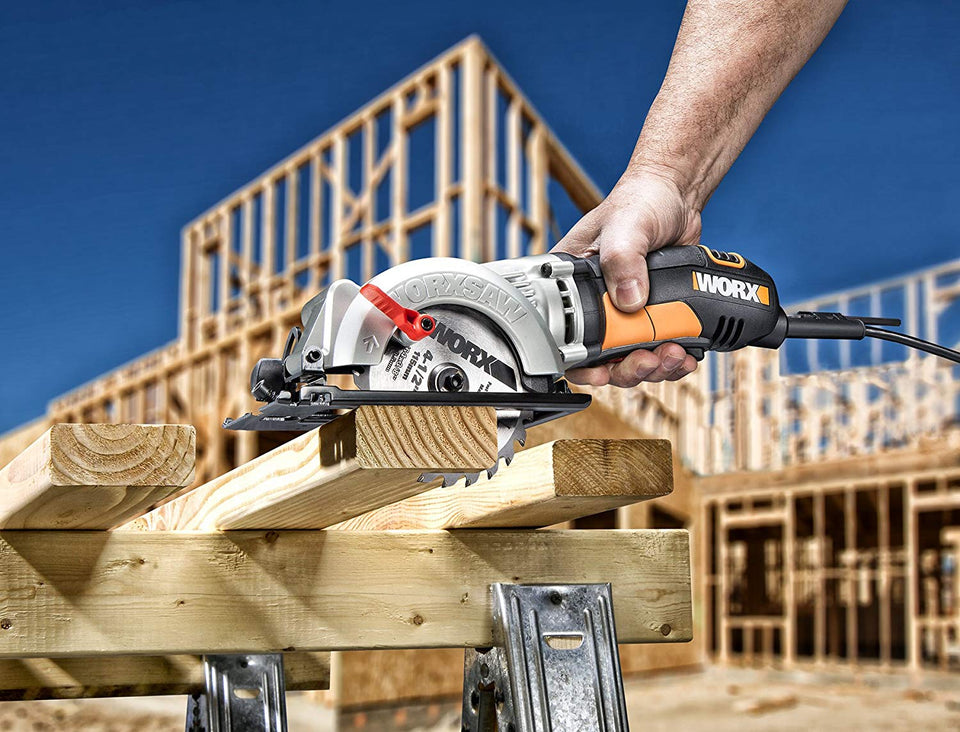 Worx Worxsaw WX429L Sierra circular compacta, 4 1/2 pulgadas