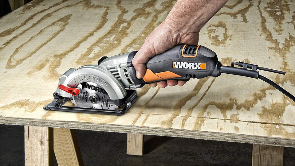Worx Worxsaw WX429L Sierra circular compacta, 4 1/2 pulgadas