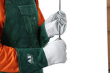 AP tamaño babero de cuero verde AP-2655 delantal y 14" guantes de cuero de becerro grano AP-6105 + xl para el servicio plena protección pesada/soldadura
