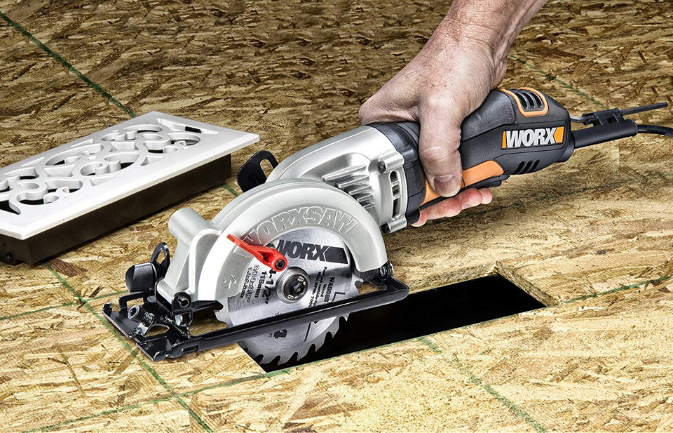 Worx Worxsaw WX429L Sierra circular compacta, 4 1/2 pulgadas