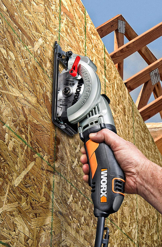 Worx Worxsaw WX429L Sierra circular compacta, 4 1/2 pulgadas